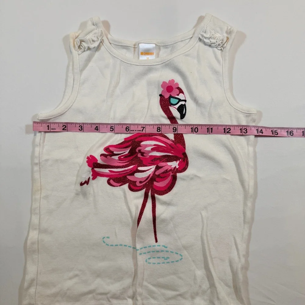 Gymboree Girls Pink Flamingo Tank